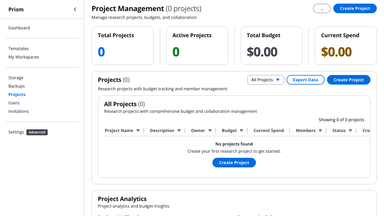 Projects Dashboard