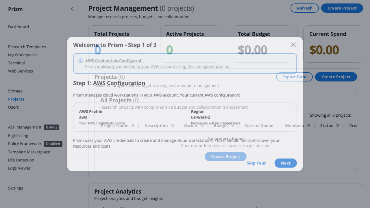 Projects Dashboard